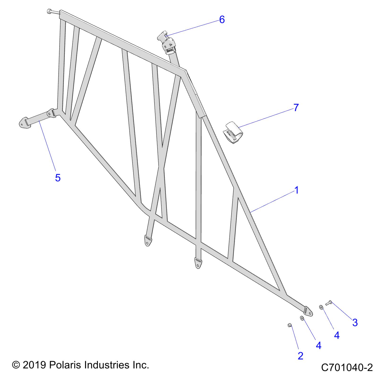 BODY, SIDE NETS - Z20CHA57A2/E57AM (C701040-2)