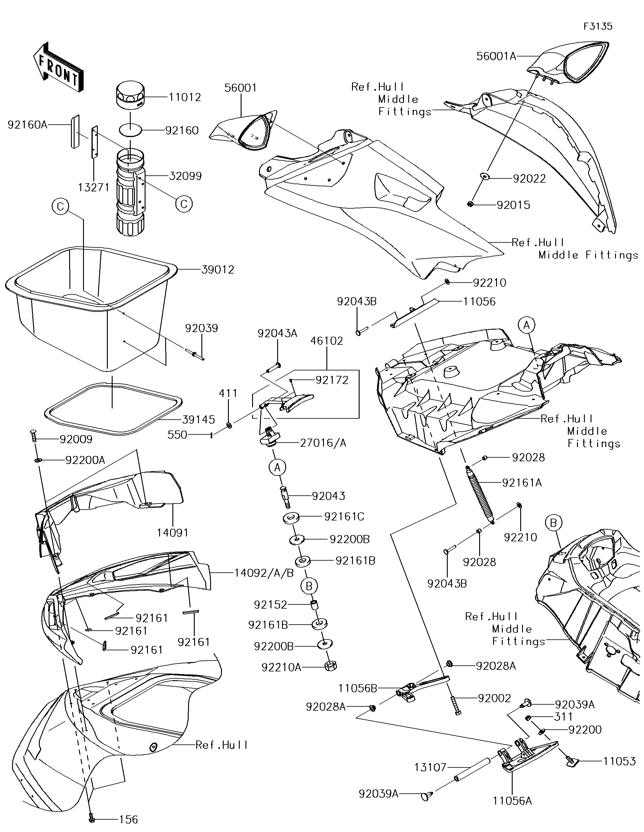 Hull Front Fittings