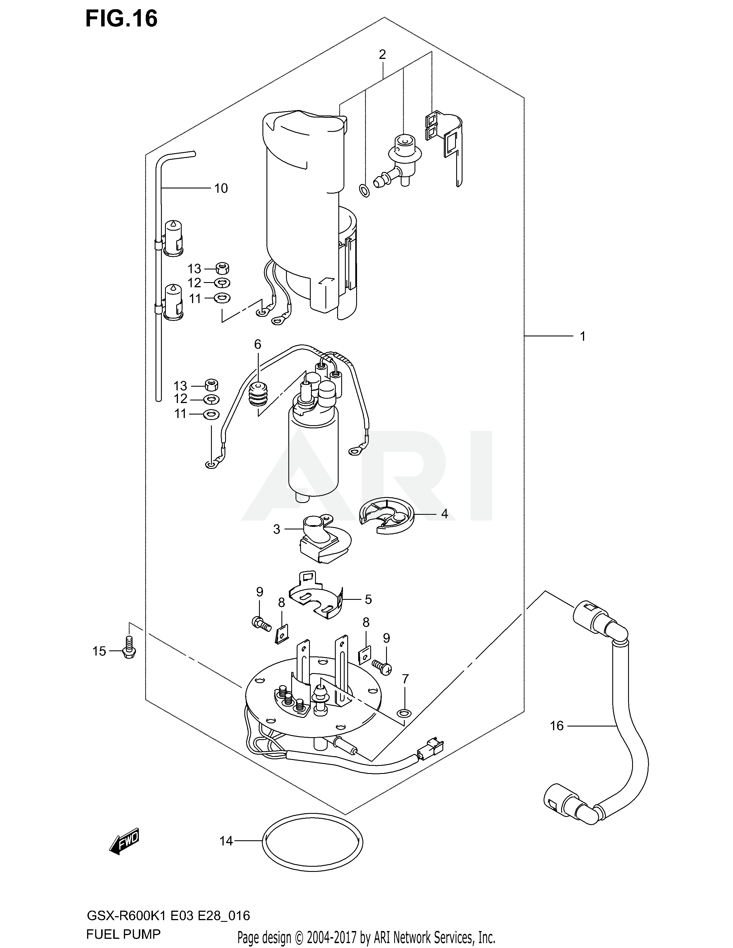 FUEL PUMP (MODEL K1)