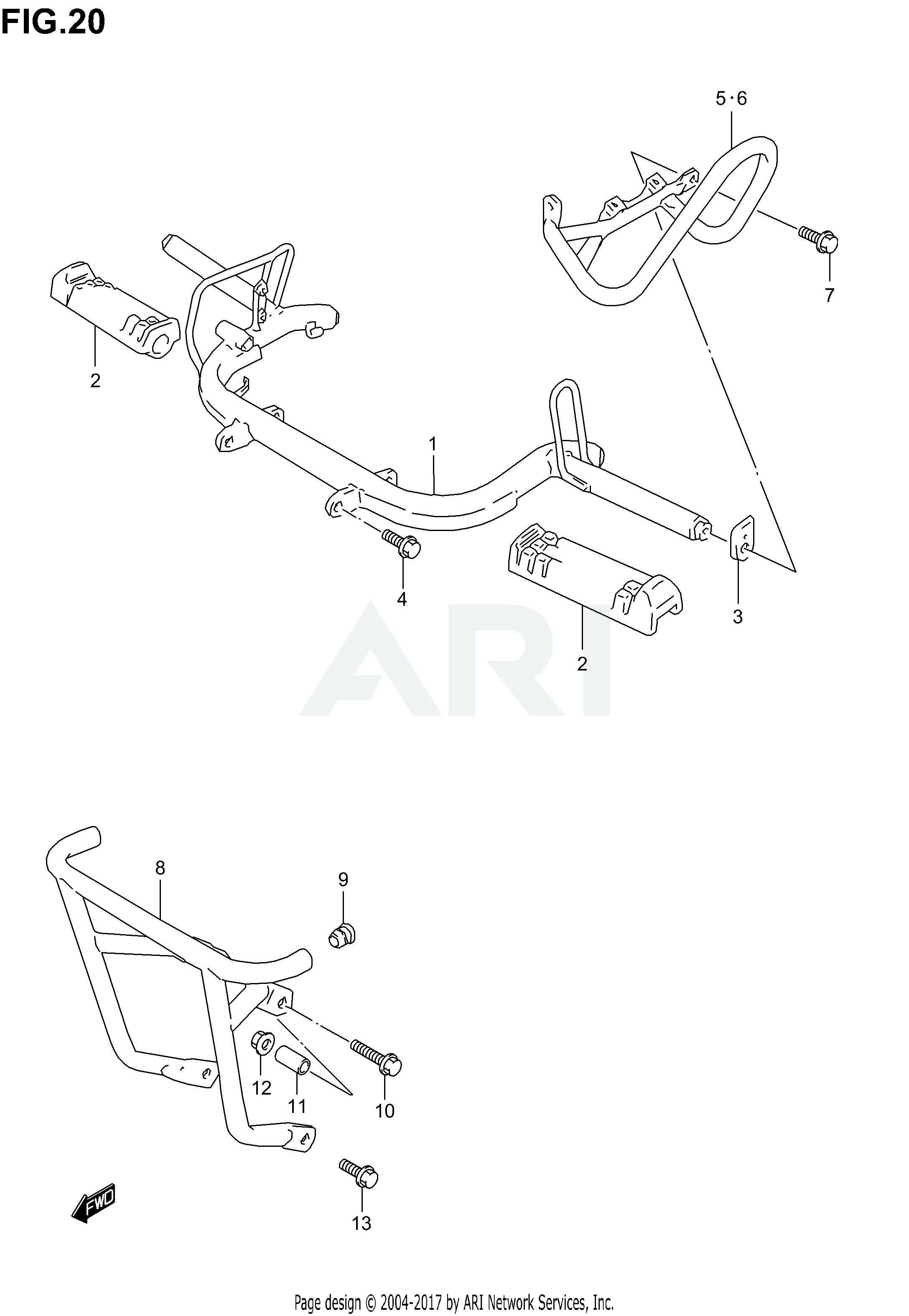 FOOTREST (MODEL K2/K3/K4/K5/K6 P3)