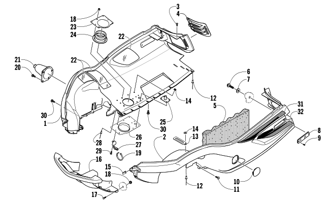 BELLY PAN AND FRONT BUMPER ASSEMBLY