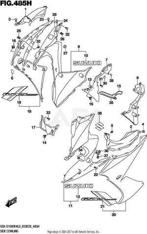 SIDE COWLING (GSX-S1000FZAL9 E28)