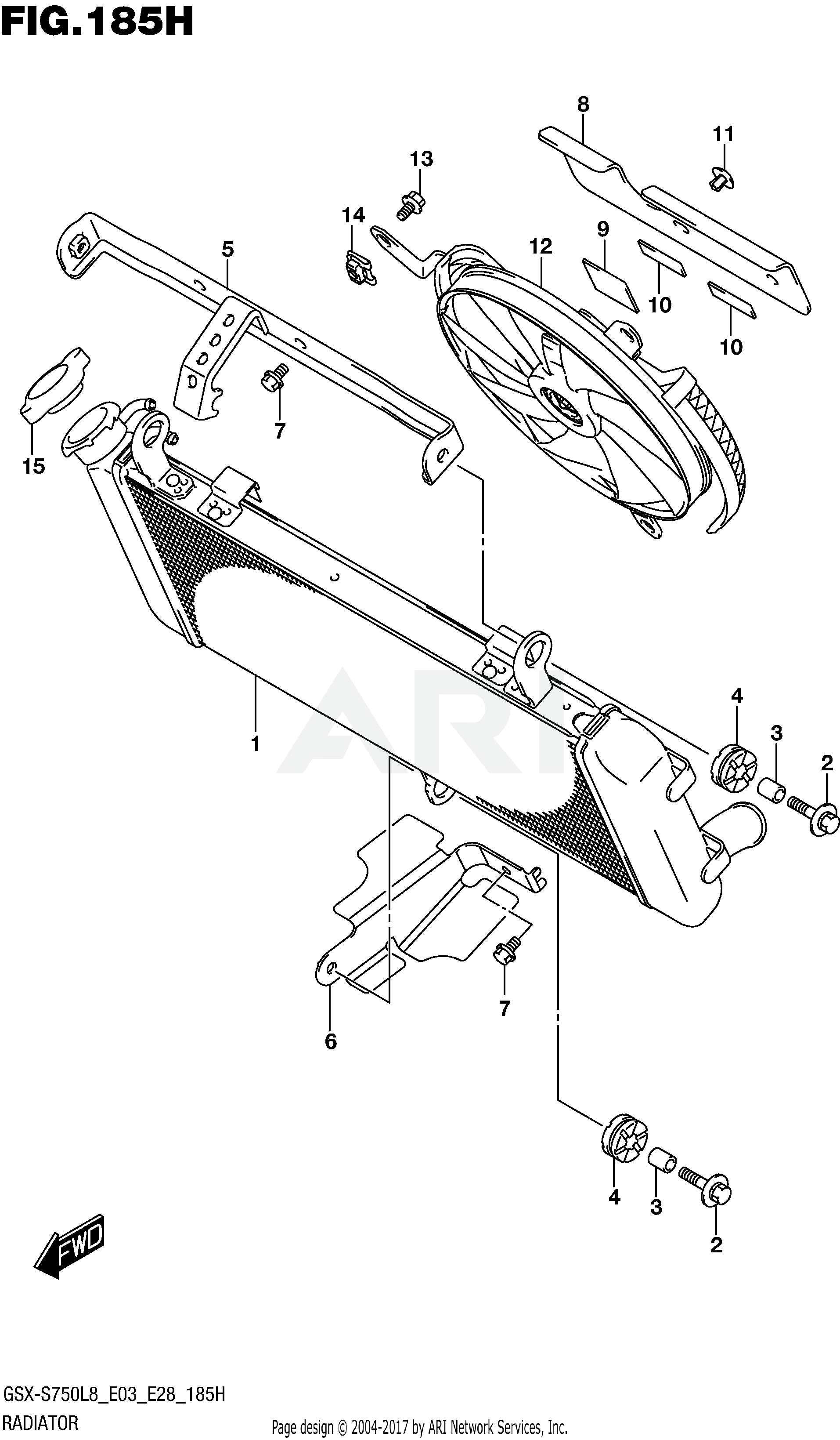 RADIATOR (GSX-S750AZL8 E33)