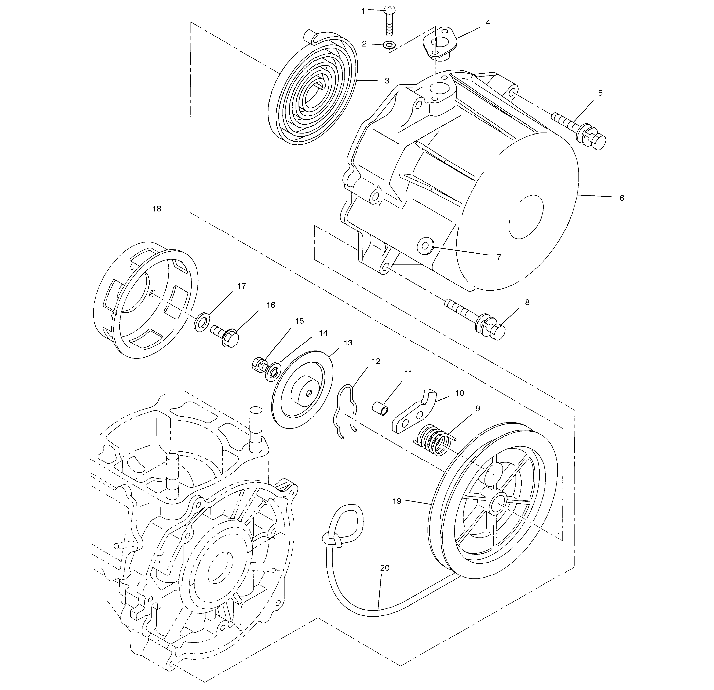 RECOIL STARTER - S00SB8AS (4954015401c012)