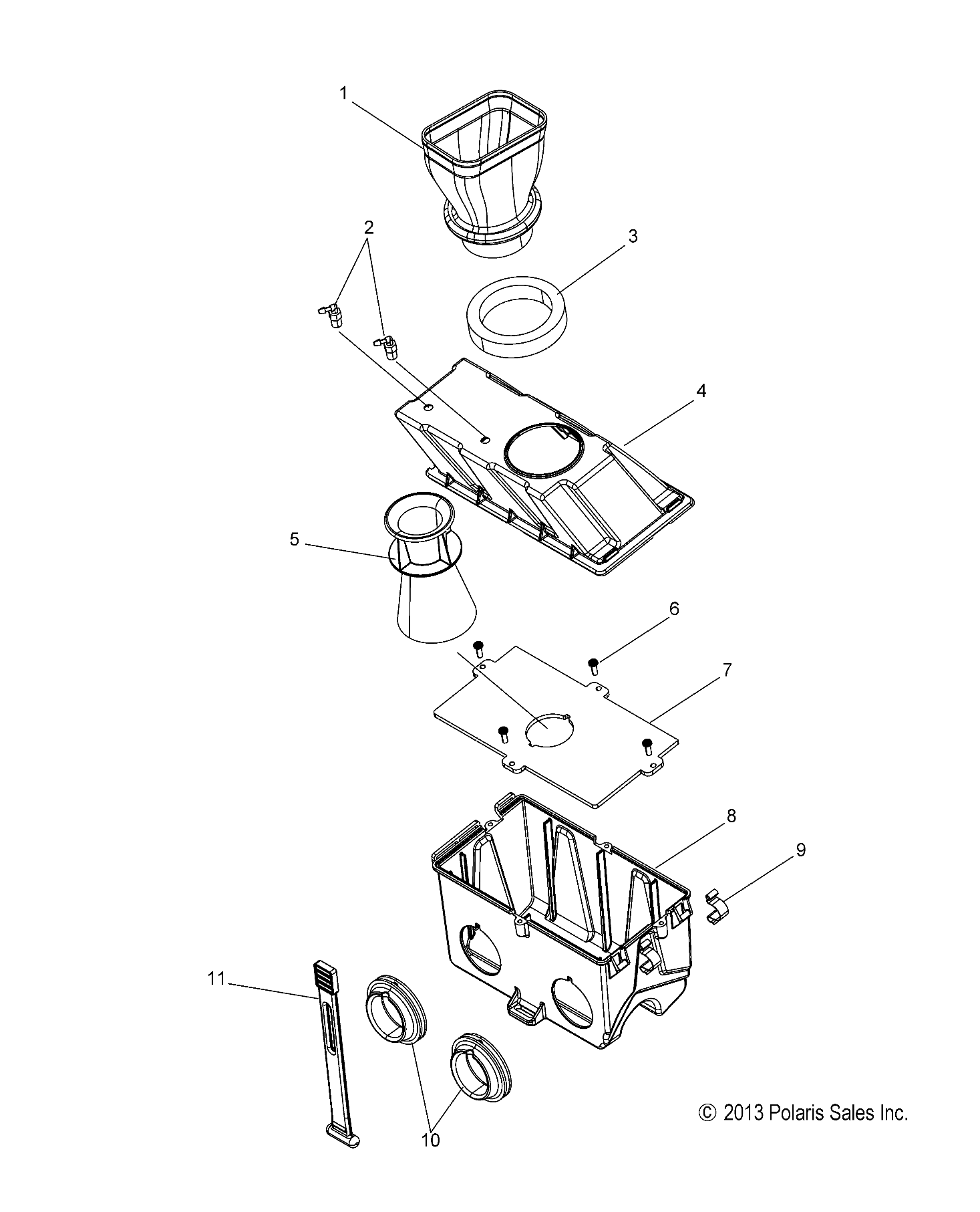 ENGINE, AIR BOX - S15CS5BSL/BEL (49SNOWAIR14550)