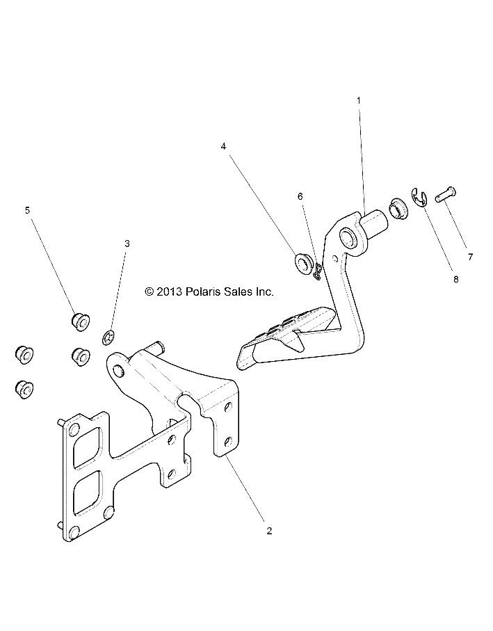 BRAKES, PEDAL - Z17VDE99NM (49RGRBRAKEFOOT14RZR1000)