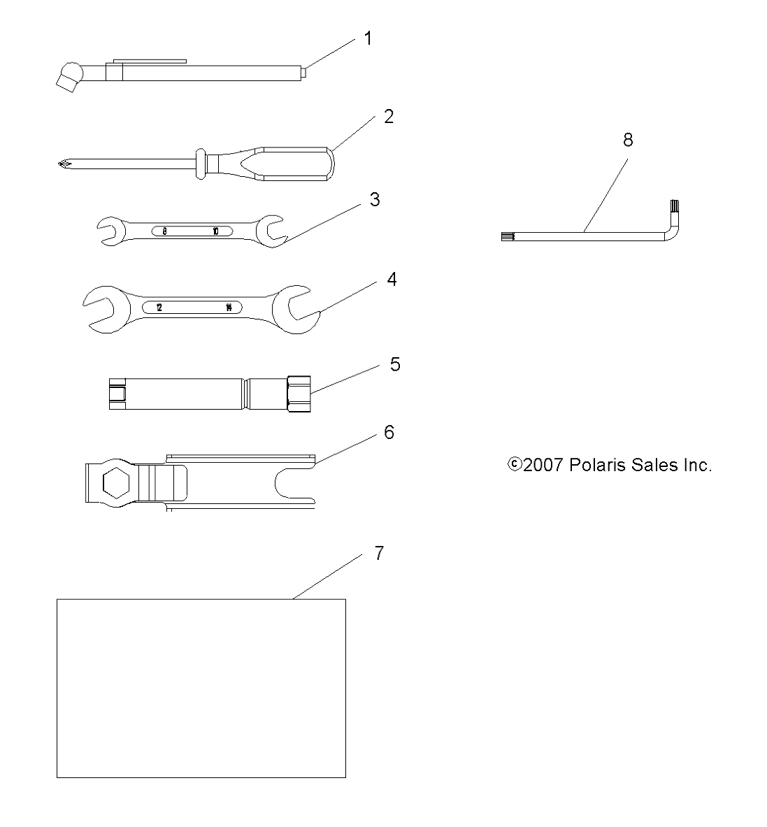 TOOLS, TOOL KIT - A11MB46FZ (49ATVTOOL08SP500)