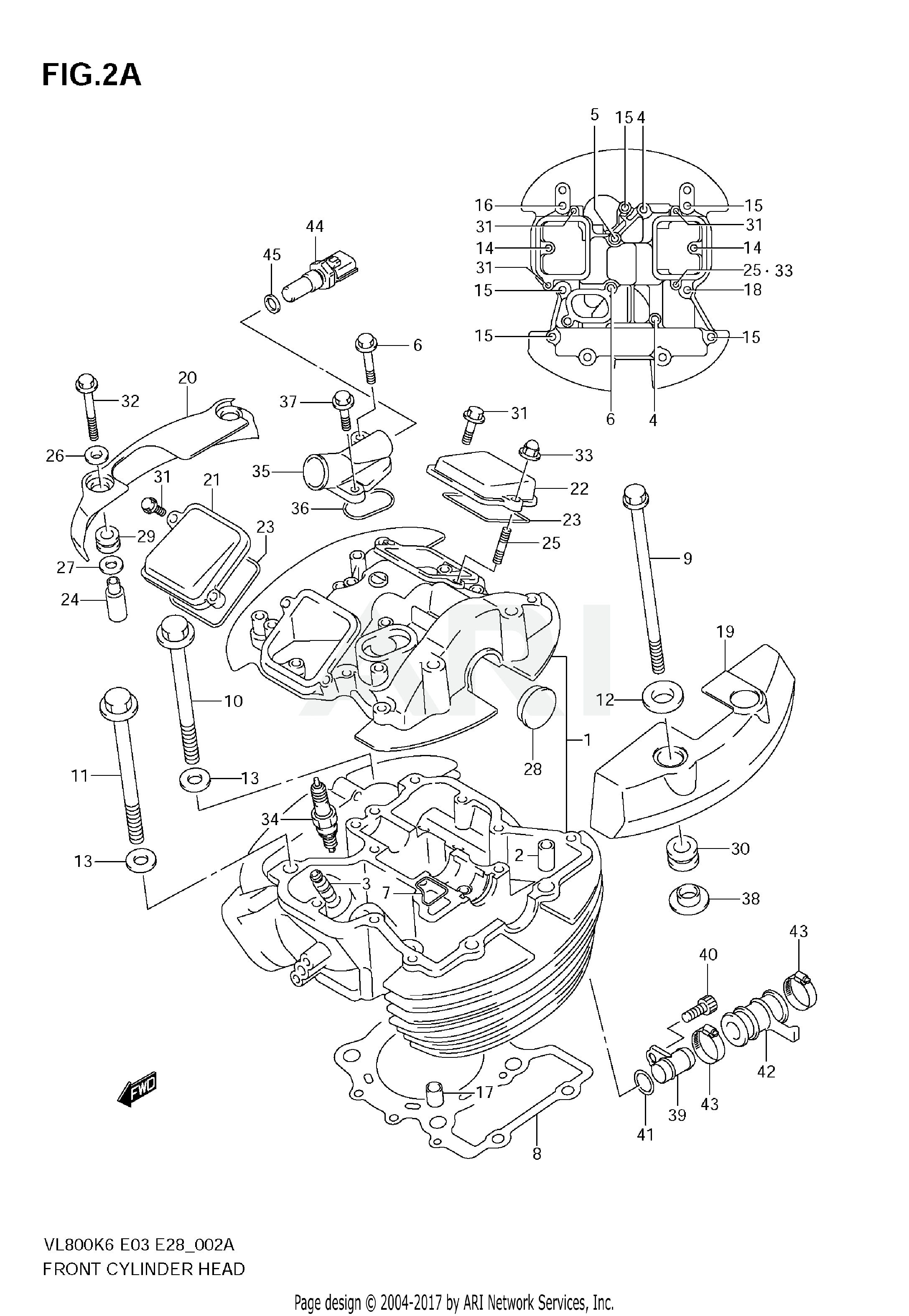 FRONT CYLINDER HEAD (MODEL K9)