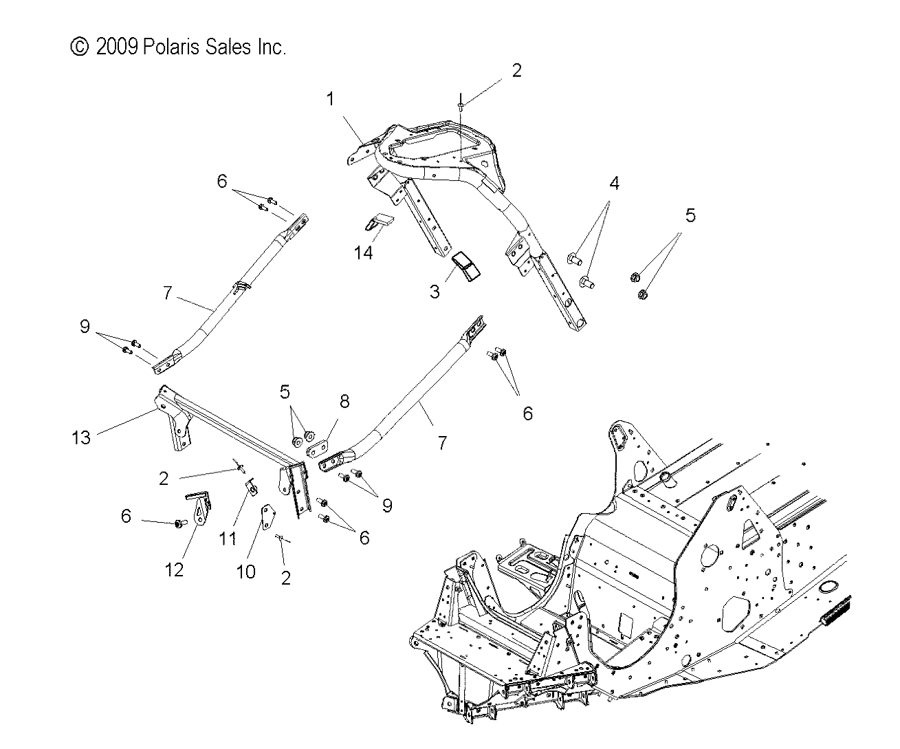 CHASSIS, FRONT ASM. - S11PS6HSA/HSL (49SNOW CHASSISFRT10600IQ)