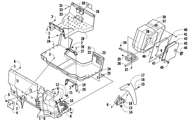 CONSOLE AND FLOOR PANEL ASSEMBLY