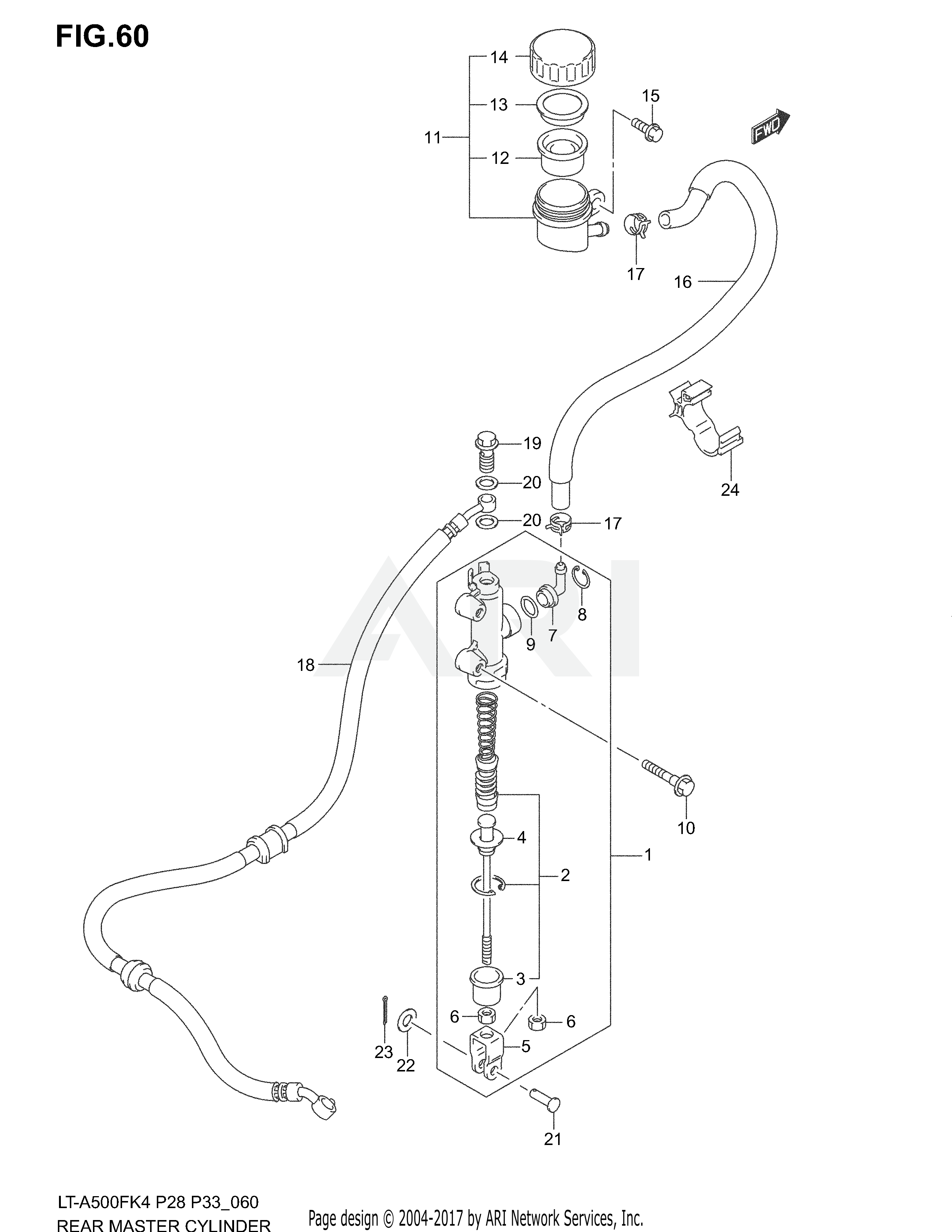 REAR MASTER CYLINDER