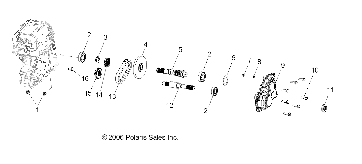 TRANSMISSION, OUTPUT SHAFT - R07RH50AA (4999202219920221D06)