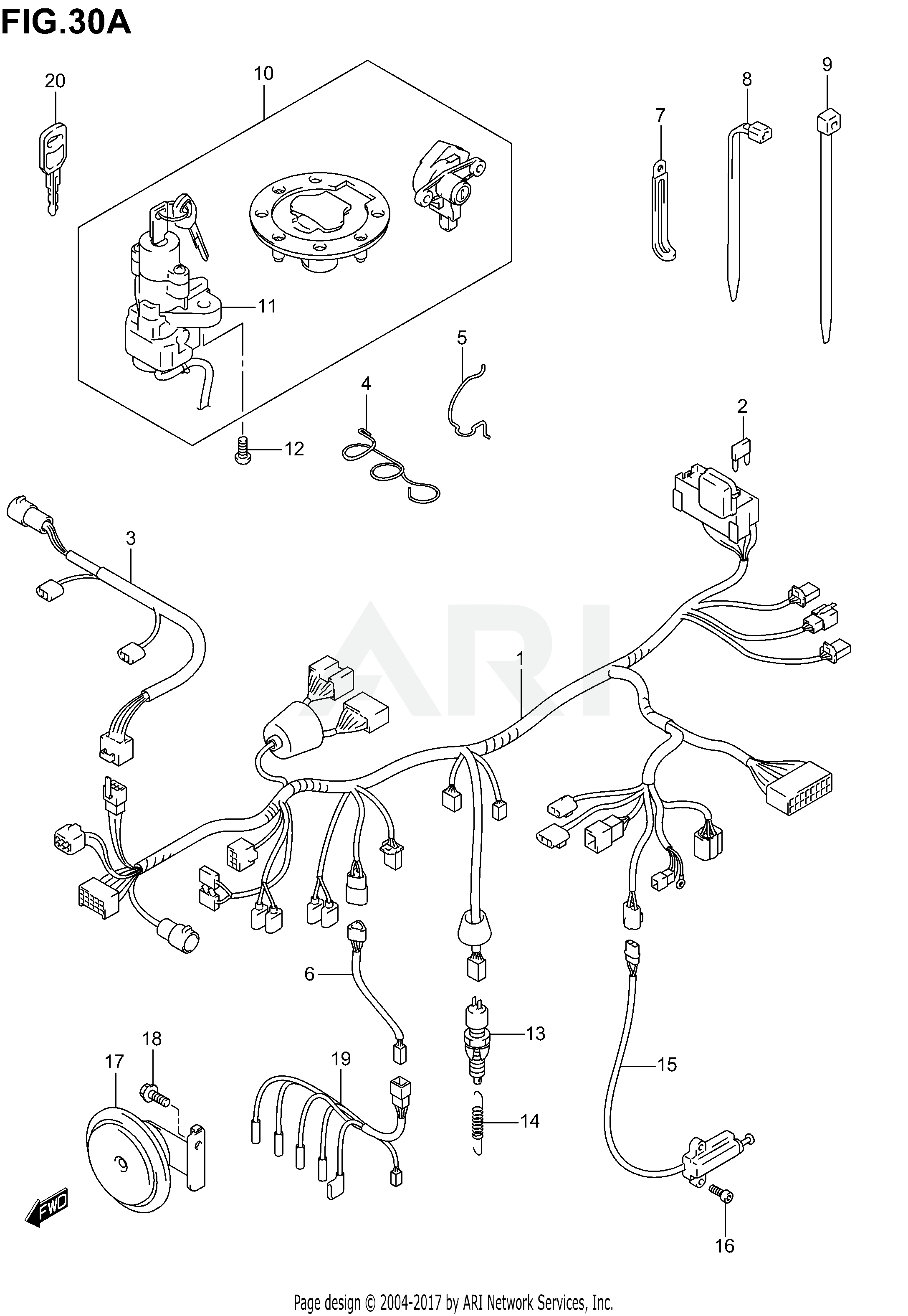 WIRING HARNESS (GSF1200SK4/SK5/SZK5)