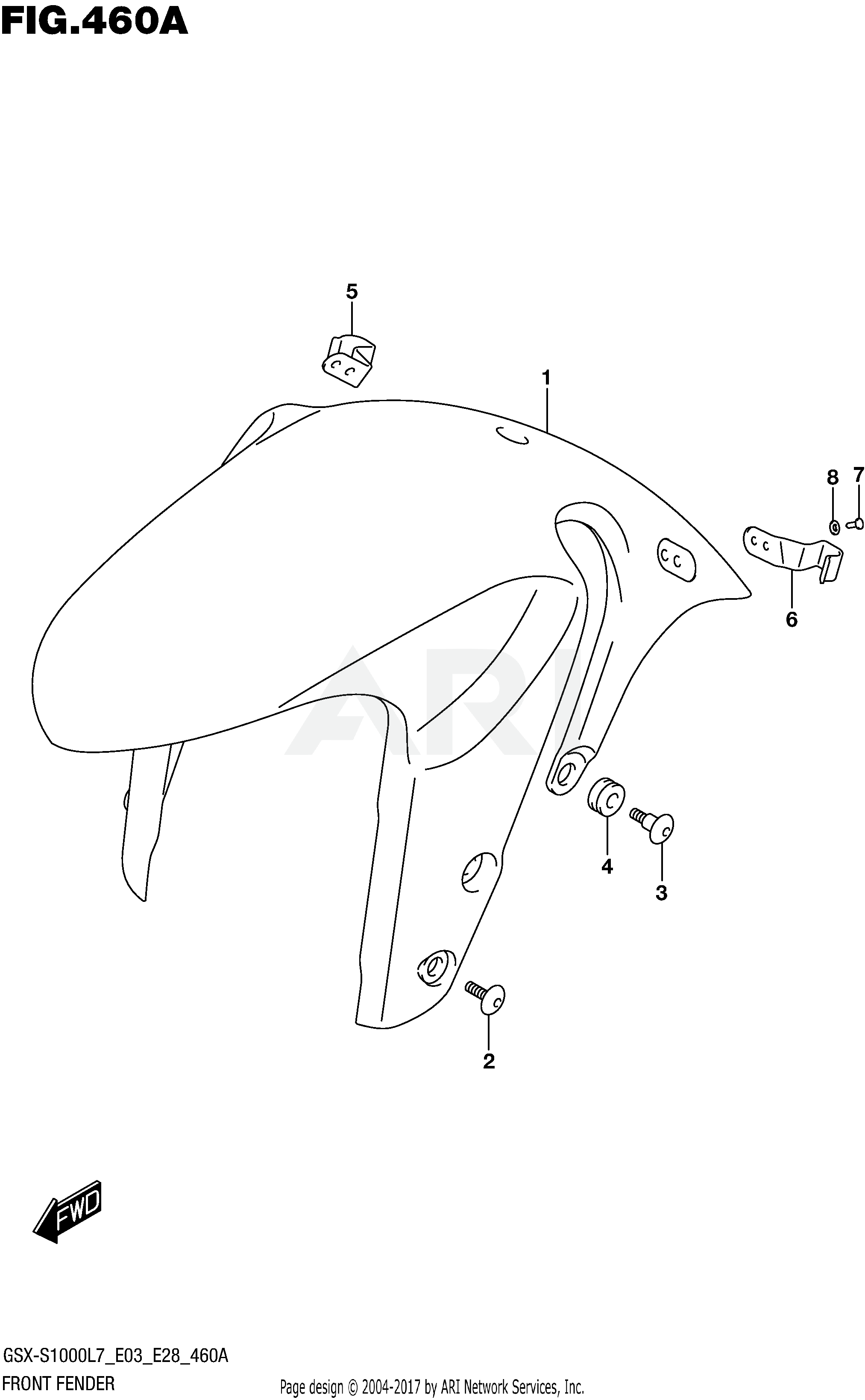 FRONT FENDER (GSX-S1000L7 E33)