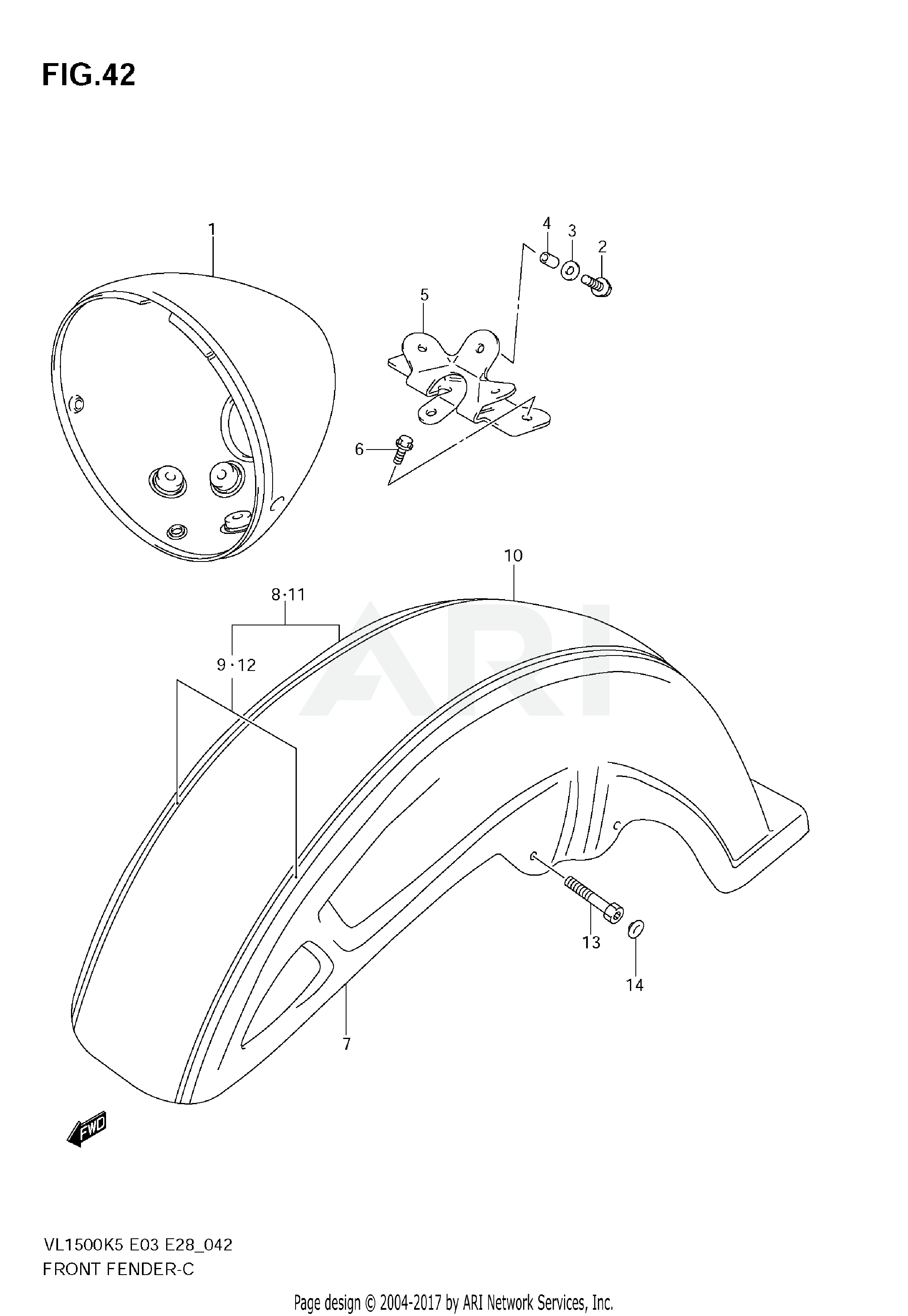 FRONT FENDER (MODEL K5/K6)