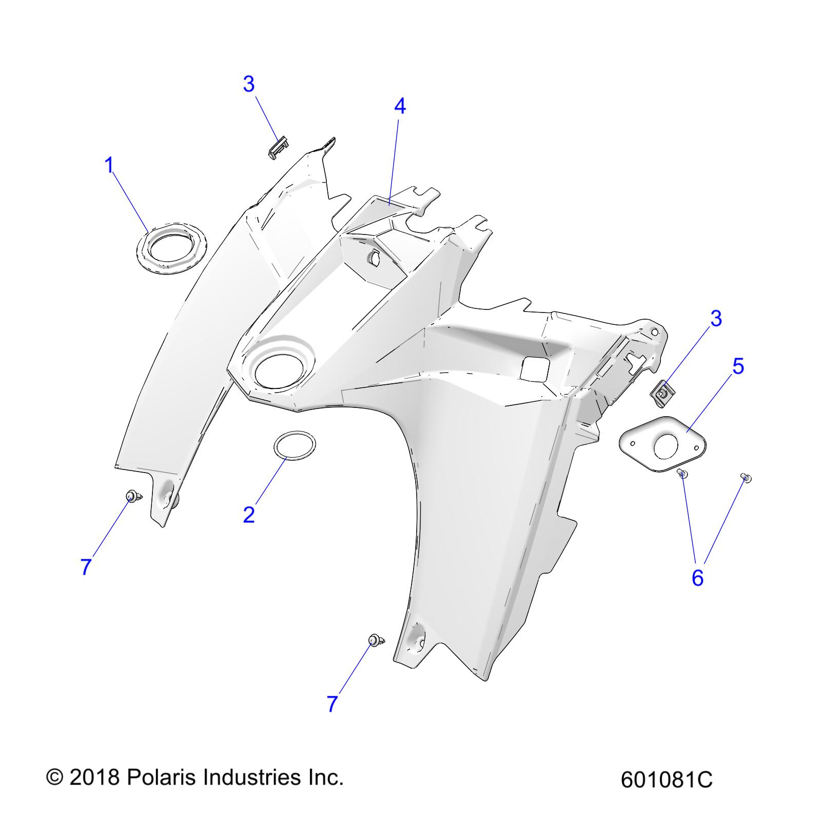 BODY, CONSOLE - S20CED5BSL/BSU (601081C)