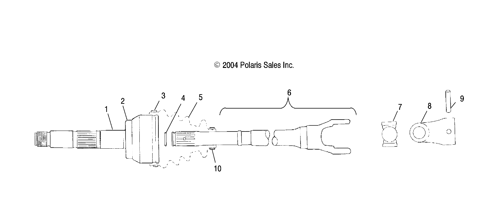 DRIVE SHAFT - A06BG50AA/FA (4994789478B02)