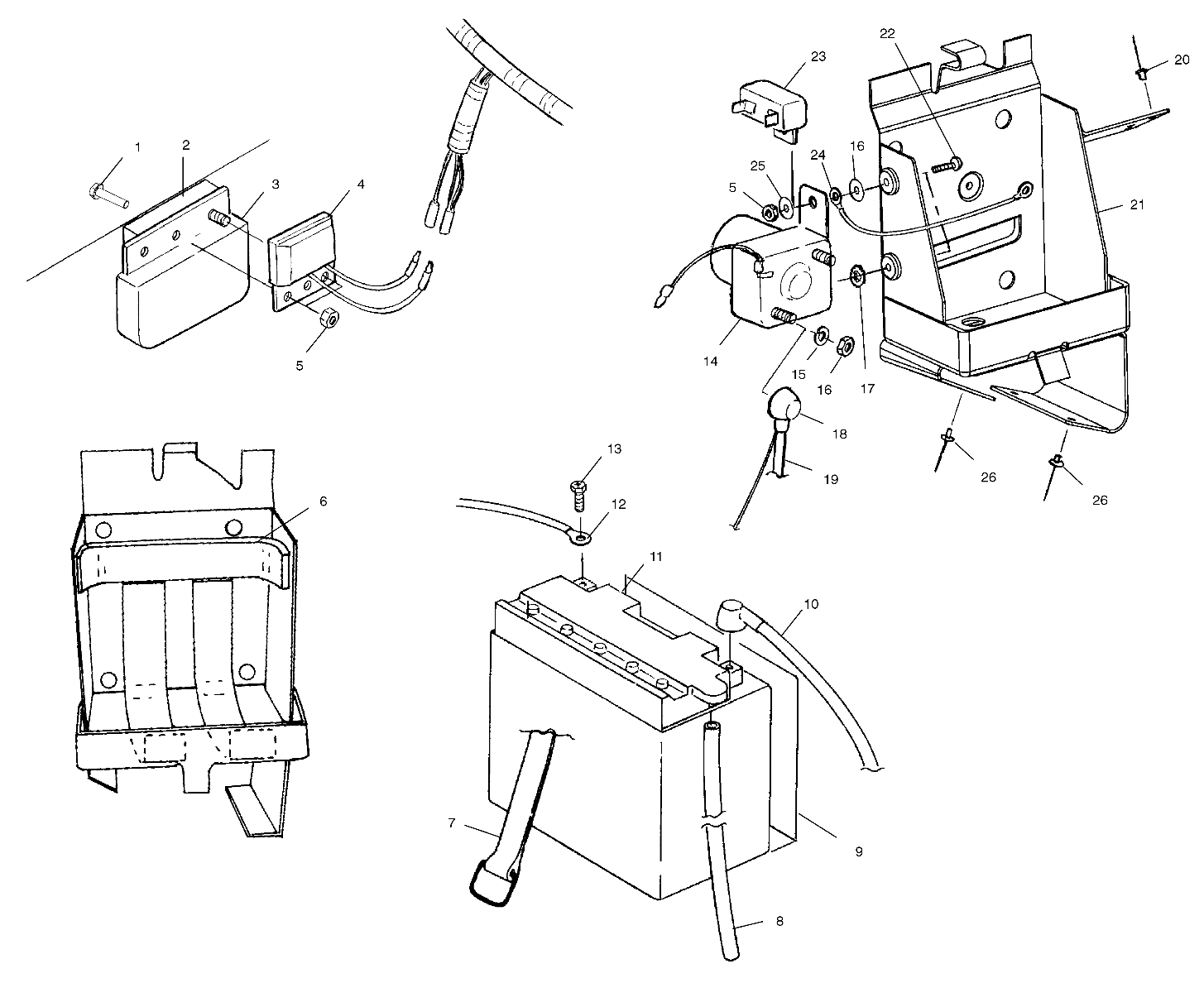 BATTERY BOX - S01ST6ES (4960836083B014)