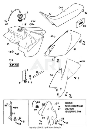 Tank, Seat, Cover