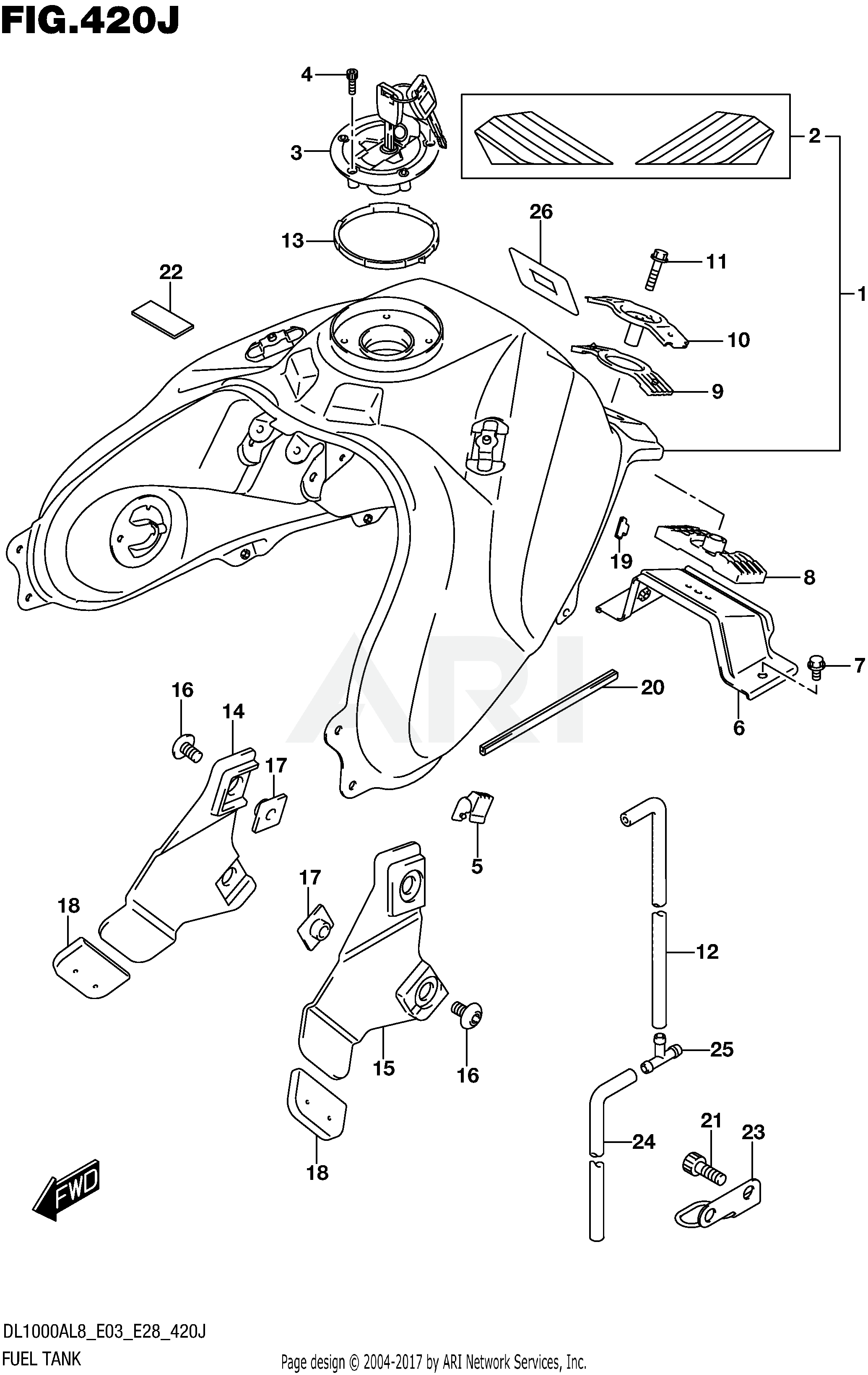 FUEL TANK (DL1000XAL8 E33)