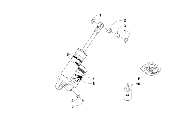 REAR SUSPENSION REAR ARM SHOCK ABSORBER