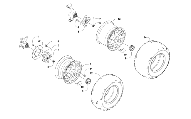 WHEEL AND TIRE ASSEMBLY