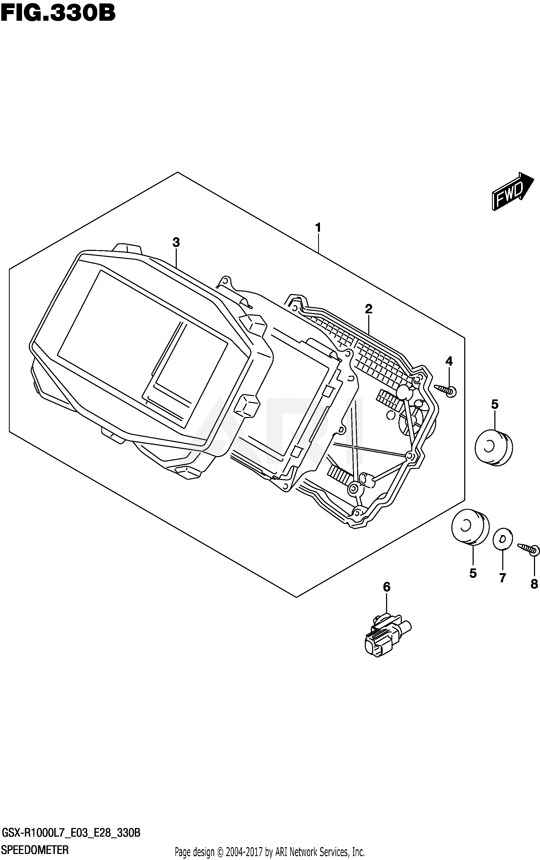 SPEEDOMETER (GSX-R1000L7 E28)