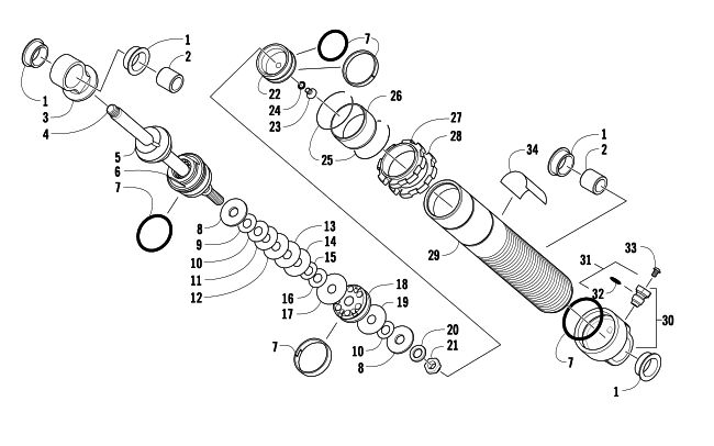 FRONT SUSPENSION SHOCK ABSORBER