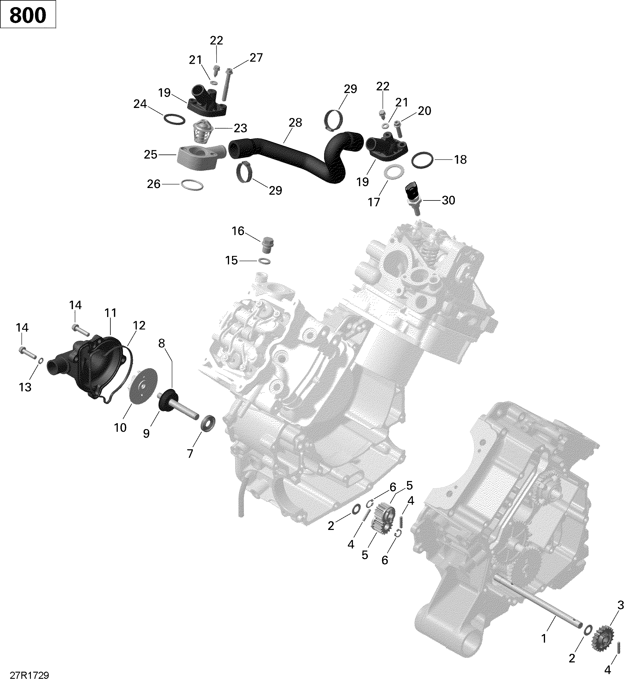 Engine Cooling - 800R EFI