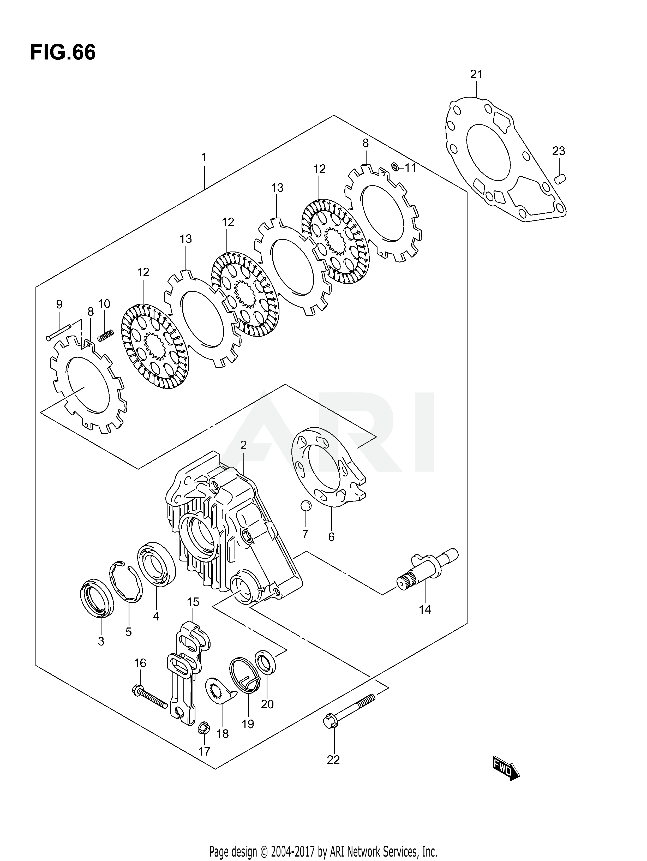 REAR BRAKE ASSY