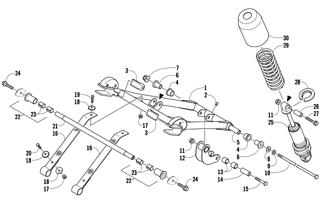 REAR SUSPENSION FRONT ARM ASSEMBLY