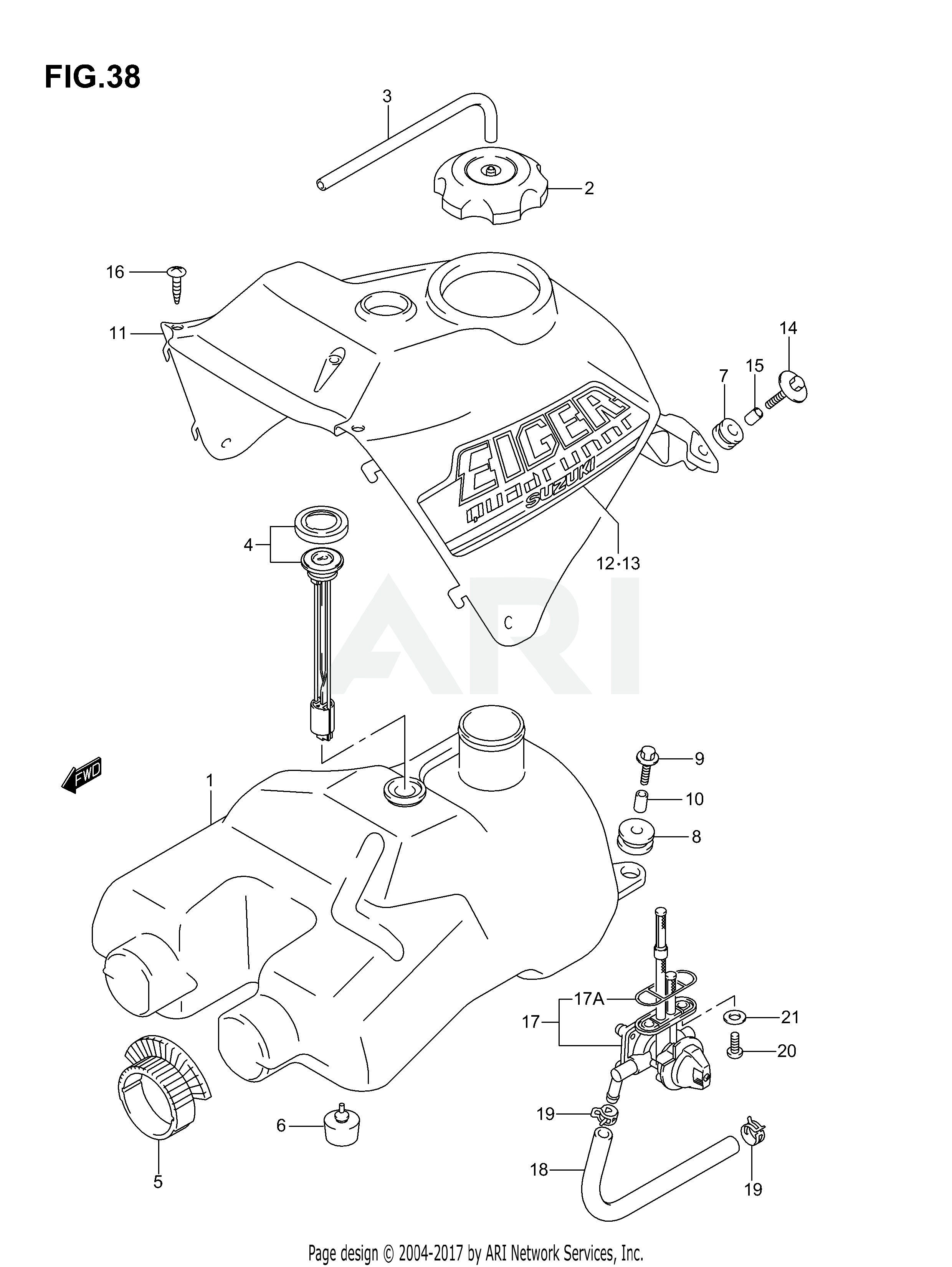 FUEL TANK (MODEL K3)