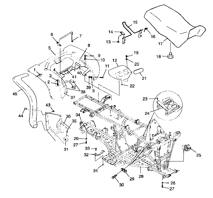 REAR CAB and SEAT - A99CH33IA (4949884988a005)