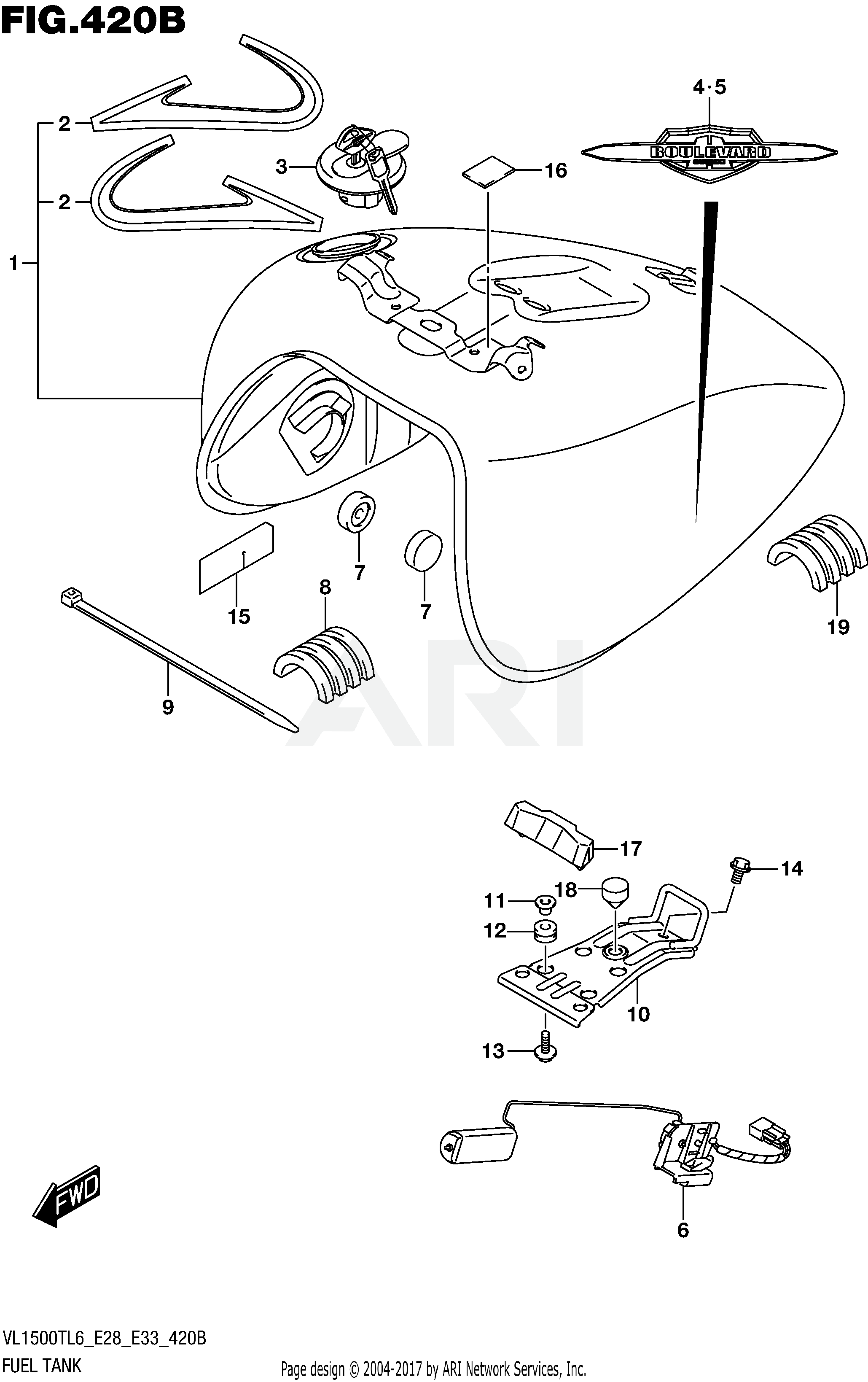 FUEL TANK (VL1500TL6 E33)