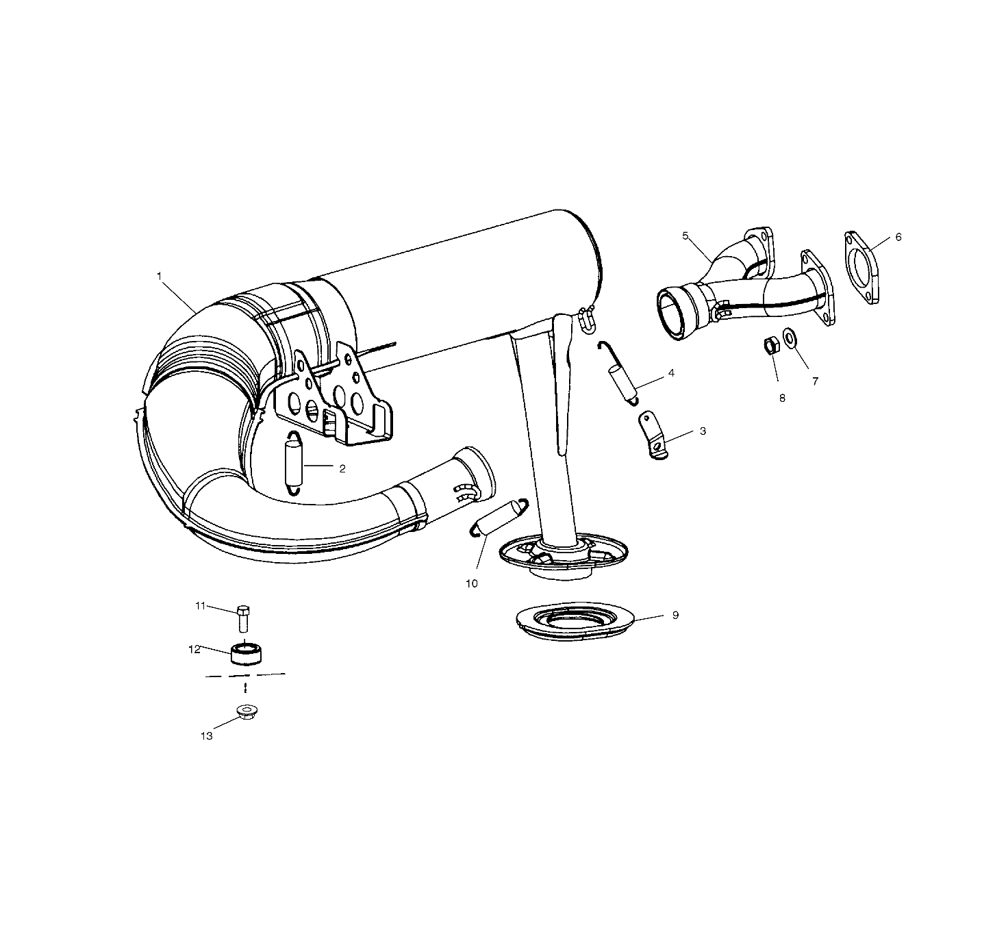 EXHAUST SYSTEM - S04ND4BS/BSA (4988678867C08)