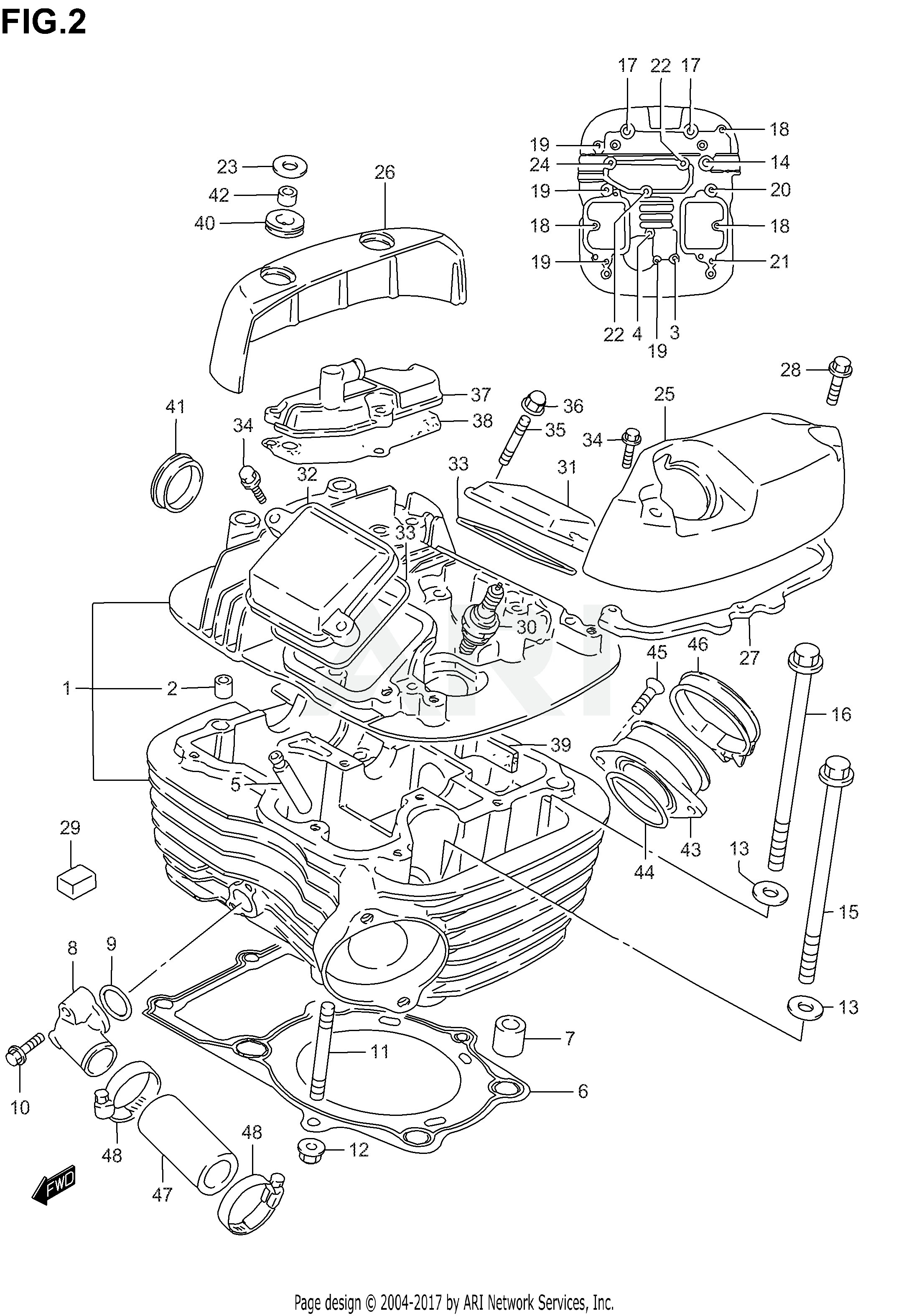 CYLINDER HEAD (REAR)