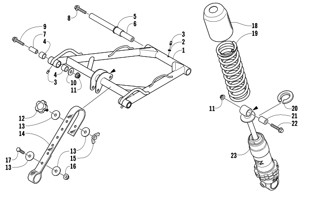 REAR SUSPENSION FRONT ARM ASSEMBLY