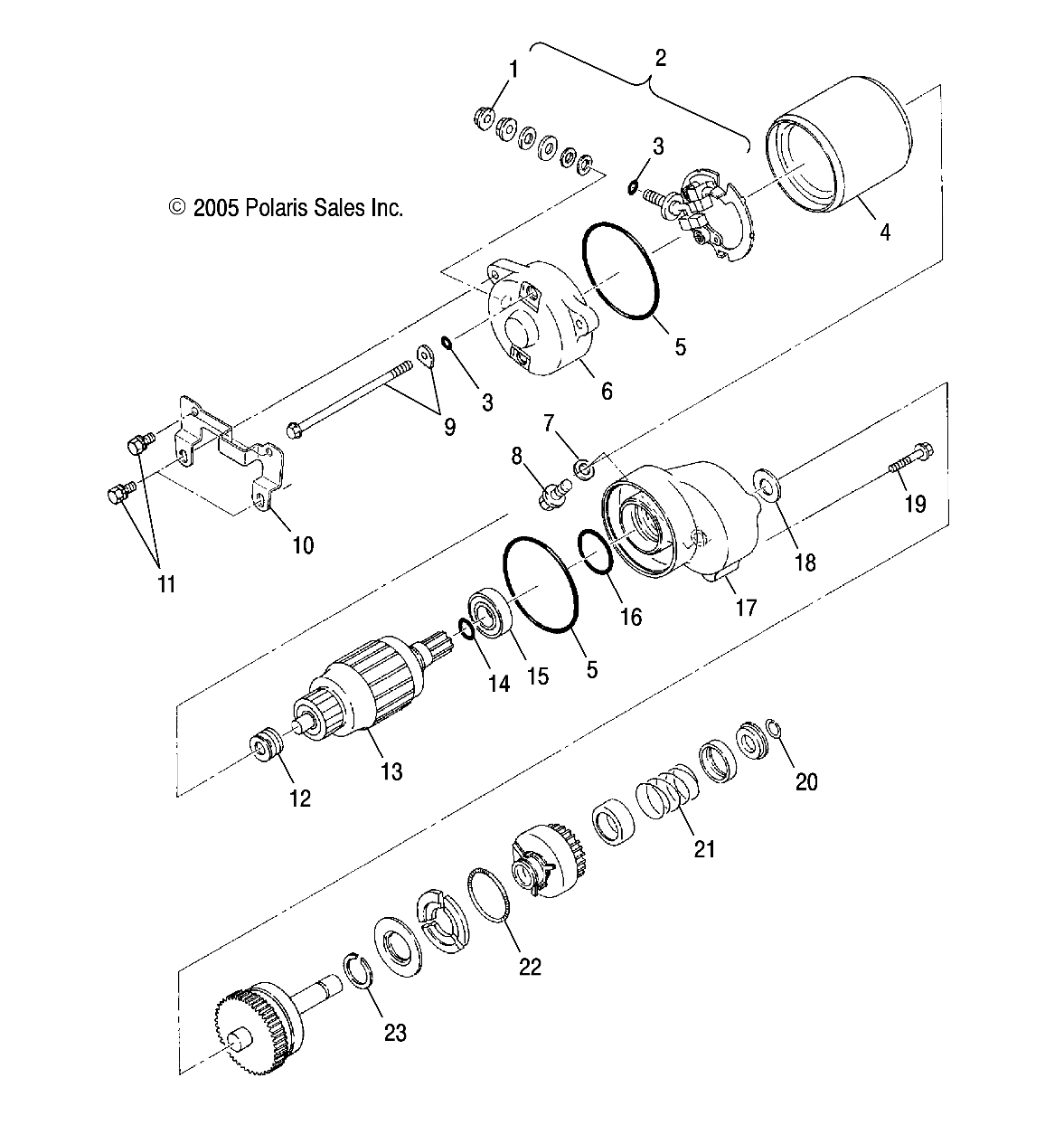 STARTING MOTOR - A05BA25CA/CB (4999201499920149C08)