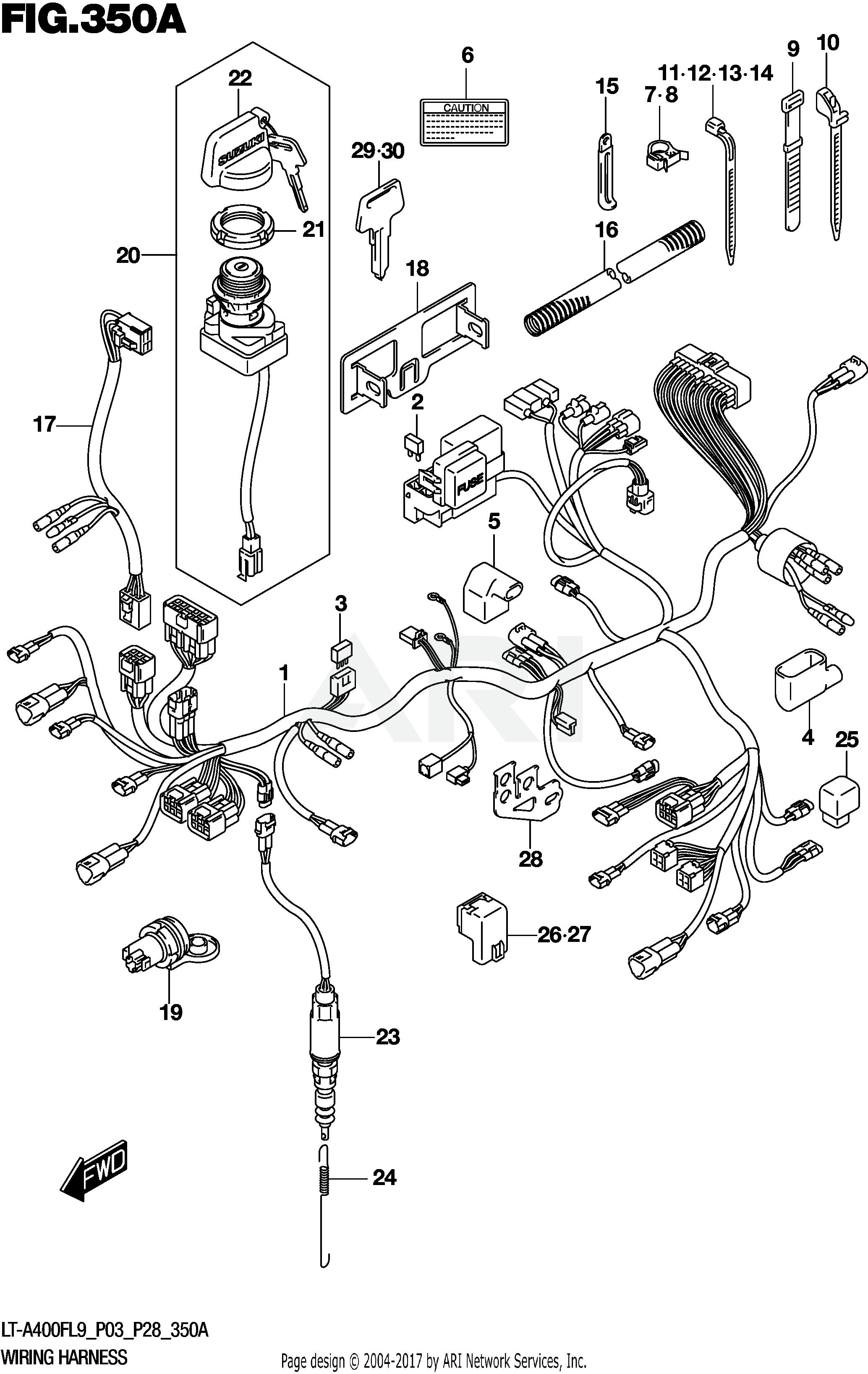 WIRING HARNESS (LT-A400FL9 P03)