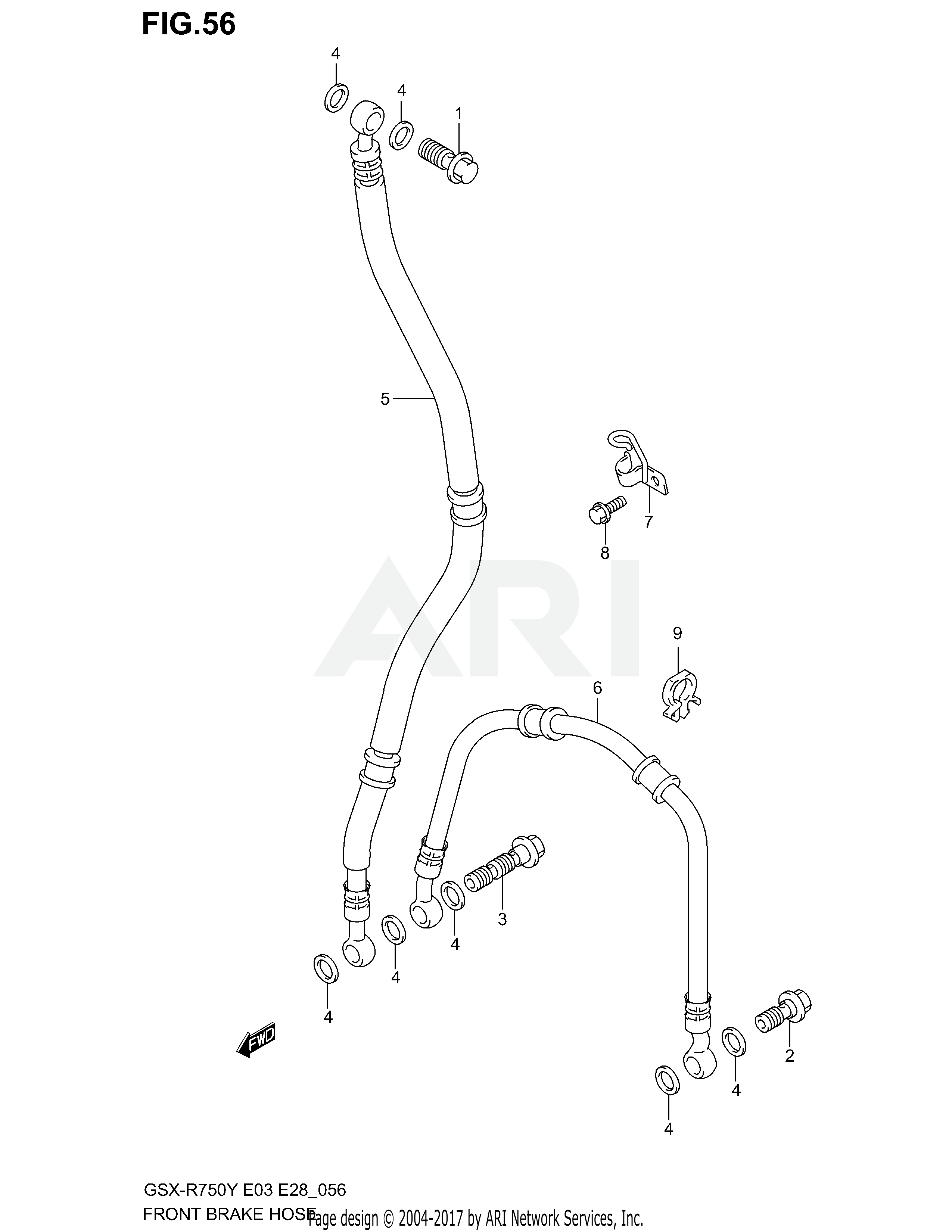 FRONT BRAKE HOSE