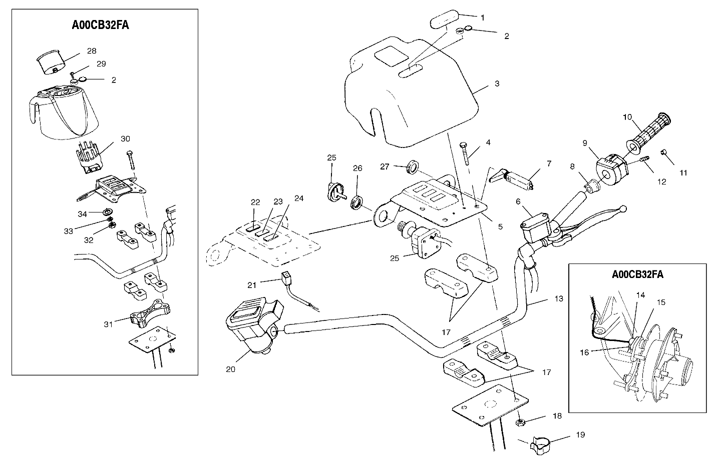 HANDLEBAR - A00CB32AA (4949354935B011)