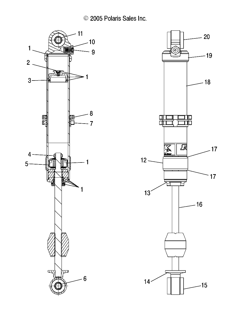 SHOCK, FRONT TRACK (7043142) - S06PS8DS/DSA (4997499749B14)