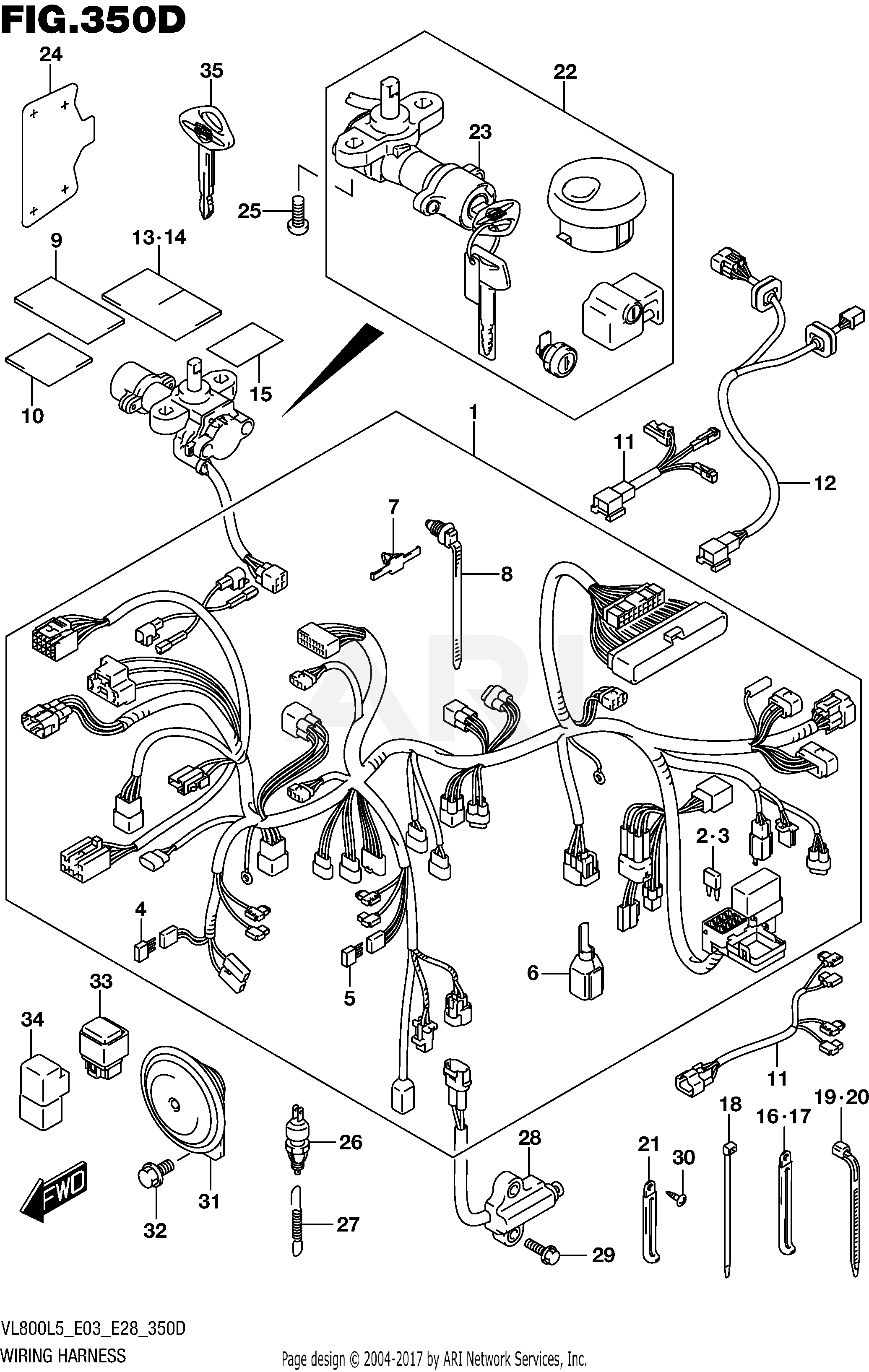 WIRING HARNESS (VL800TL5 E28)