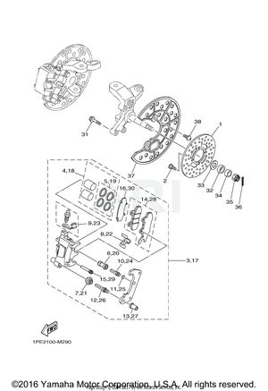 FRONT BRAKE CALIPER