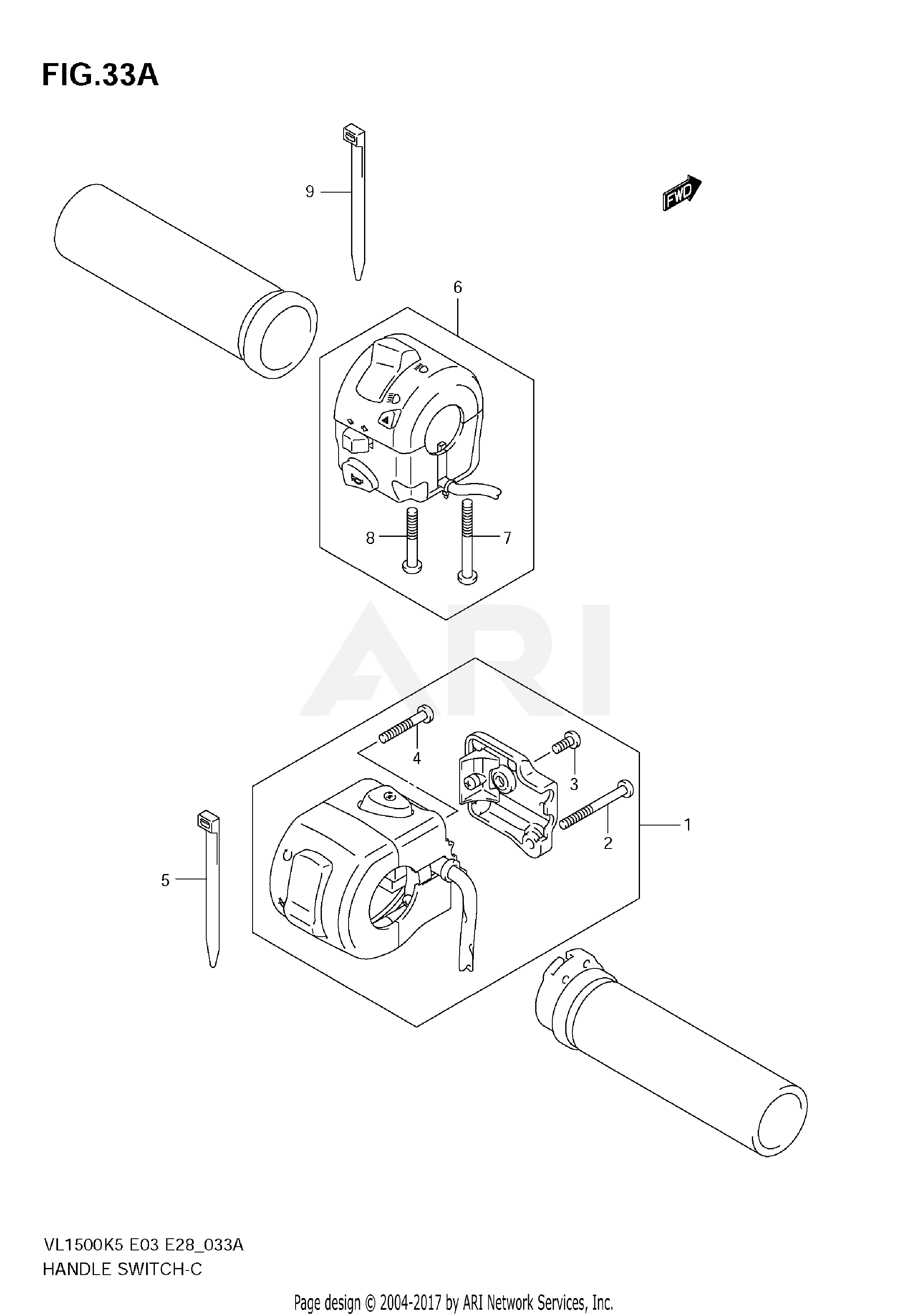 HANDLE SWITCH (MODEL K7/K8/K9)