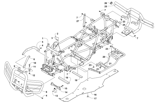 FRAME AND RELATED PARTS