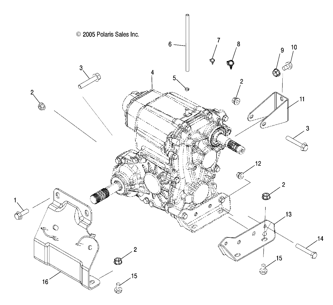 TRANSMISSION MOUNTING - R07RF68AD/AF (4999202259920225B04)