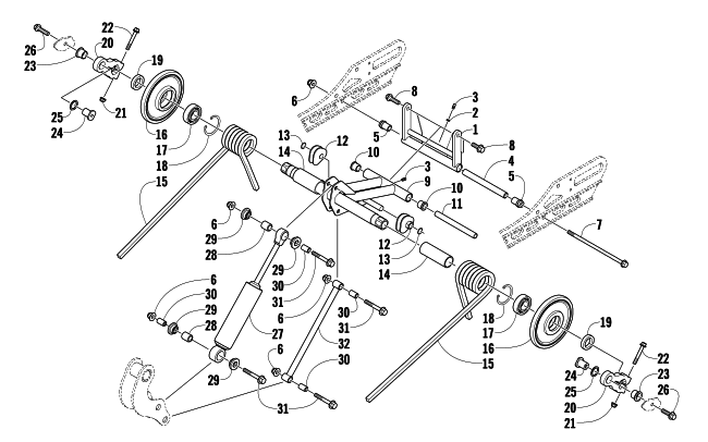 REAR SUSPENSION REAR ARM ASSEMBLY