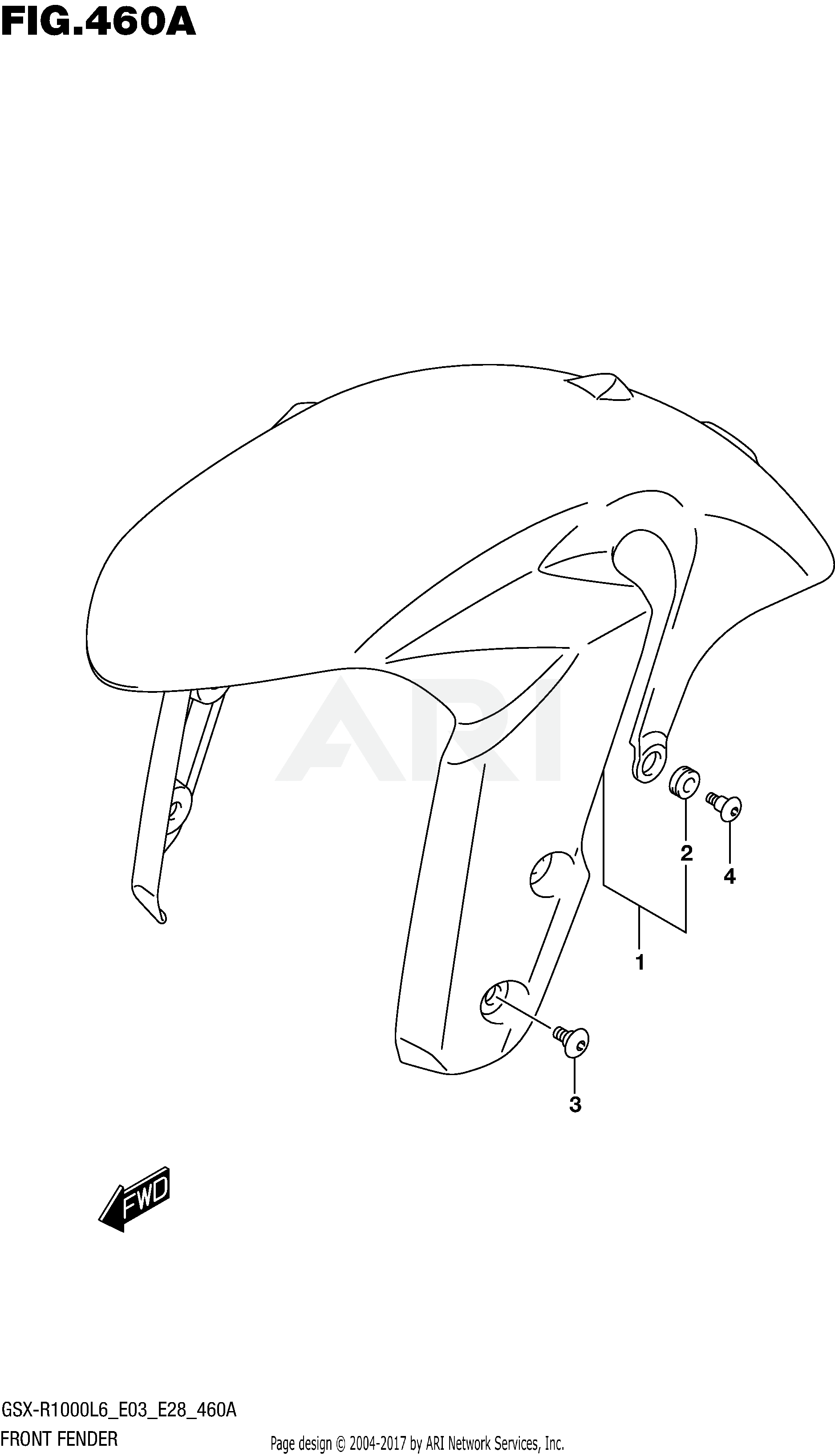 FRONT FENDER (GSX-R1000L6 E03)