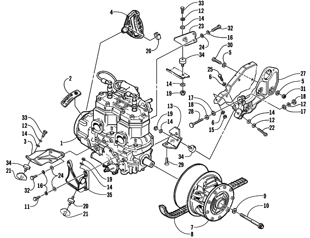 ENGINE AND RELATED PARTS